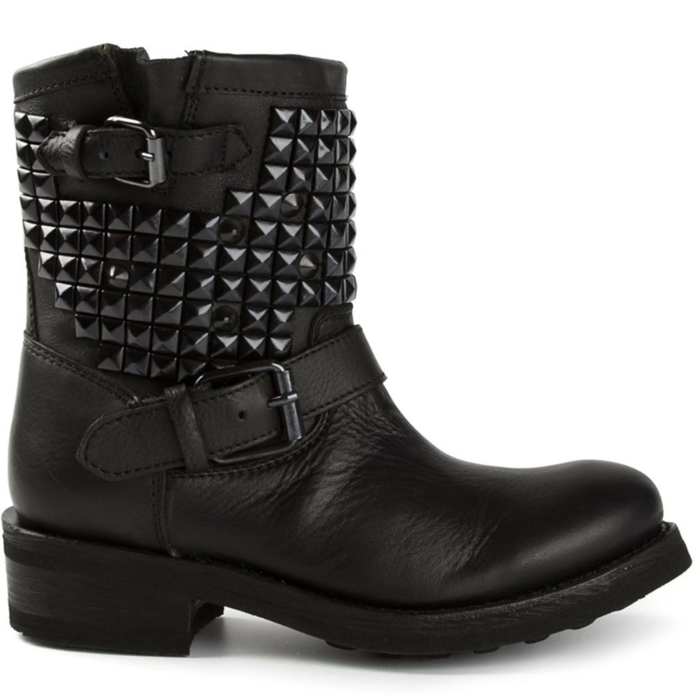Ash Tennessee Studded Boots - Black Sz. 7